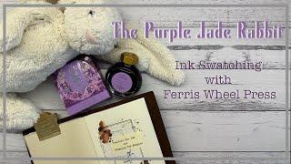 Ferris Wheel Press | Purple Jade Rabbit Lunar New Year Ink Swatching | #ferriswheelpress #journaling