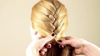 Обычная французская коса. Basic french braid