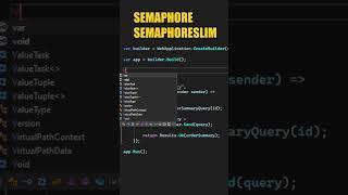 You Can't Use Async With Lock Statement - The Solution: Semaphore #shorts
