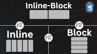 CSS Block vs Inline vs Inline Block