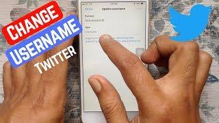 How To Change Twitter Username on iPhone