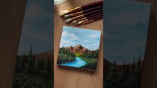 Little landscape painting | Easy painting for beginners