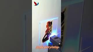 How to print transparent acrylic sheets?-HKHR UV Wall Printer! #walldecor  #acrylicpainting