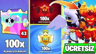 100 MELEK 100 ŞEYTAN ve 100 KUPA KUTUSU AÇILIMI | YENİ KOSTÜMLER , BEDAVA ÖDÜLLER - Brawl Stars