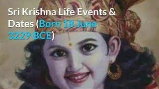 Sri Krishna Born 18 June 3229 BCE and lived for 126 Years