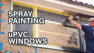 Spray Painting uPVC Windows in any colour of paint