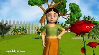 Roses are Red Violets are Blue - 3D Animation English Nursery rhyme for children