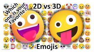 Emoji Meanings, 2D vs 3D Emojis, Part 1 - Faces, Smiles, Affection, Emotions | Noto vs Fluent Emojis