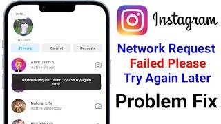 How to Fix Network request failed Please try again later Instagram Error Problem 2024