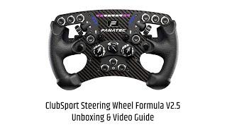 ClubSport Steering Wheel Formula V2.5 Unboxing & Video Guide