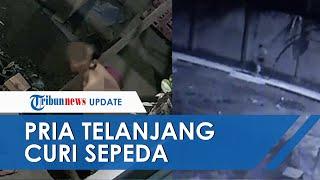 Pria Pencuri Sepeda di Palembang Telanjang Bulat saat Lakukan Aksinya, 3 Jam Keliling Terekam CCTV