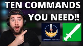 10 StreamElements Chatbot Commands You Need! (Twitch Chatbots Tutorial)