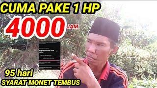 cara cepat tembus 4000 jam tayang modal 1 hp