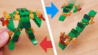 Micro LEGO brick dragon transformer mech -  God Dragon