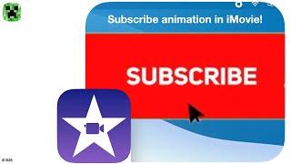 How to add a subscribe animation in iMovie! (macOS)