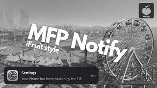 FiveM | Notification Script for your server - standalone - iFruit / iOS (Apple) inspired | MFP