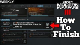 How To Get Operator Clean Kills With A Battle Rifle Set To Single Fire In MW3 (Weekly Challenges)