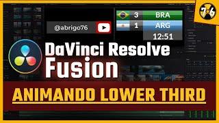 Davinci Resolve Fusion: Animação para Iniciantes - Lower Third