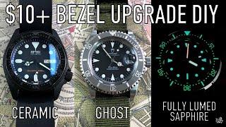 Upgrading Your Rolex, Tudor, Seiko & Squale Dive Watch Bezel For $10+