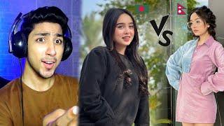 Pakistani React on Simpal Kharel vs Shammi Islam Nila TikTok Videos | Nepali vs Bangladeshi Tiktoker