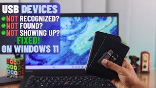 Windows 11: How To Fix USB Device Not Recognized! [Not Showing Up]