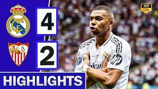 Real Madrid vs Sevilla 4-2 Highlights & Resumen Completo 2024