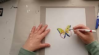 How to Draw a Butterfly #howtodraw #butterfly #artdemo