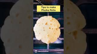 Tips to make Phulka Rotis } how to make Phulka Rotis #shorts