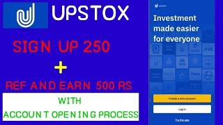 Upstox Demat and trading account opening process || Sign up 250 rs And refer and earn 500 rs