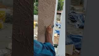 How to design a home /pillar design/simple painting techniques#shorts #diy