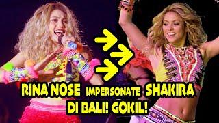 GOKIL! RINA NOSE impersonates SHAKIRA di BALI! part 1