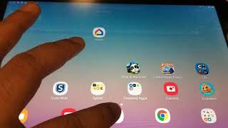 Samsung Galaxy Tab A: After installing app, can't find app in Home Screen. Slide Up/Down to see Apps