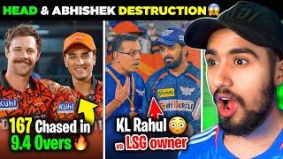 TABAHI MACHADI!  Travis Head & Abhishek Batting | KL Rahul vs LSG owner  | SRH vs LSG