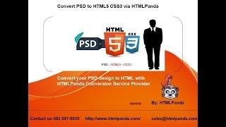 Convert PSD to HTML5/CSS3 via HTMLPanda