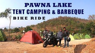 Pawna Lake tent camping & Barbeque | Bike ride | Marathi vlog