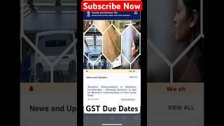 GST Due Dates 2025 | GST Returns and Due Dates | GST Due date latest list under GST Portal #gst