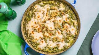 One-pan Green Lasagne Bake Recipe | Good Housekeeping UK