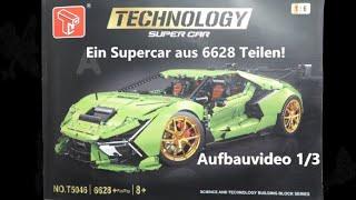 Eigentlich schon Modellbau: TGL Super Car im Maßstab 1:6 I Set: T5046 I Aufbauvideo 1/2 I 6628 Teile