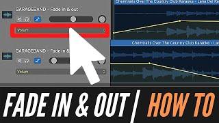 How to fade in and fade out the volume on Garageband (2021)