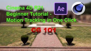 Cinema 4D R21 Beginner Tutorial   Motion Tracking in One Click