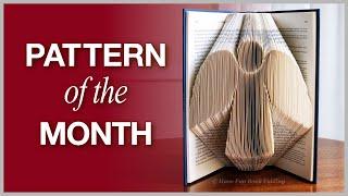 Book Folding Pattern of the Month for December: Angel | Christmas Book Art | Holiday DIY Crafts