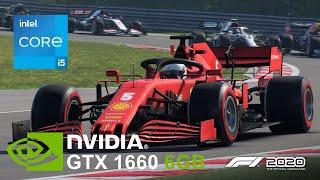 GTX 1660 6GB + i5 9400f + 16GB RAM Test in F1 2020 (1080p)