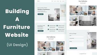 Building a Furniture Website Part 2 - UI (Wireframe, UI Design, Website Building)