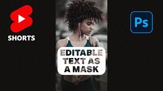 ⭐ Editable Text As a Mask in Photoshop - The "Knockout" Feature