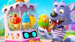 ICE CREAM Vending Machine | Learn Colors | Kids Songs | Kids Cartoon | BabyBus