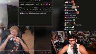 Hasan is forcing JasonTheWeen on his very old chat and they don't like it | Hasanabi personal news