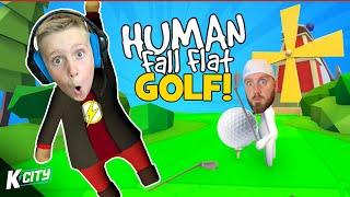 Human Fall Flat GOLF!!! (Race to the Final HOLE Challenge) K-CITY GAMING