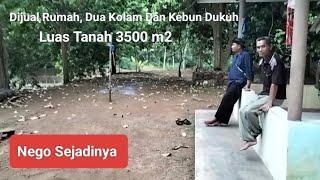 Suasana nya Bikin Betah, Ada Rumah, Dua Kolam, Kebun Dukuh Mau Dijual