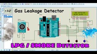 LPG Gas Leakage Detector using Proteus | Proteus v8.12 simulation