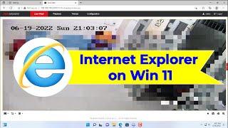 Internet Explorer on Windows 11